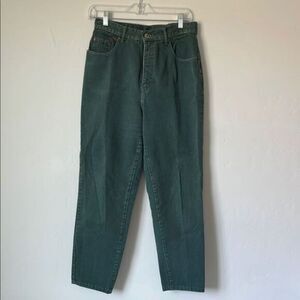 Vintage E.N.U.F. High Rise Tapered Leg Jeans‎ Green '90s Denim Size 11